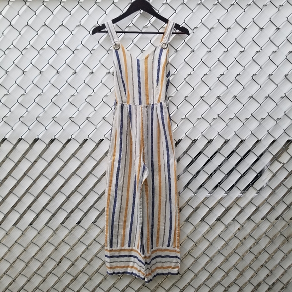 Japna sleeveless striped straight leg jumpsuit S - Picture 1 of 6